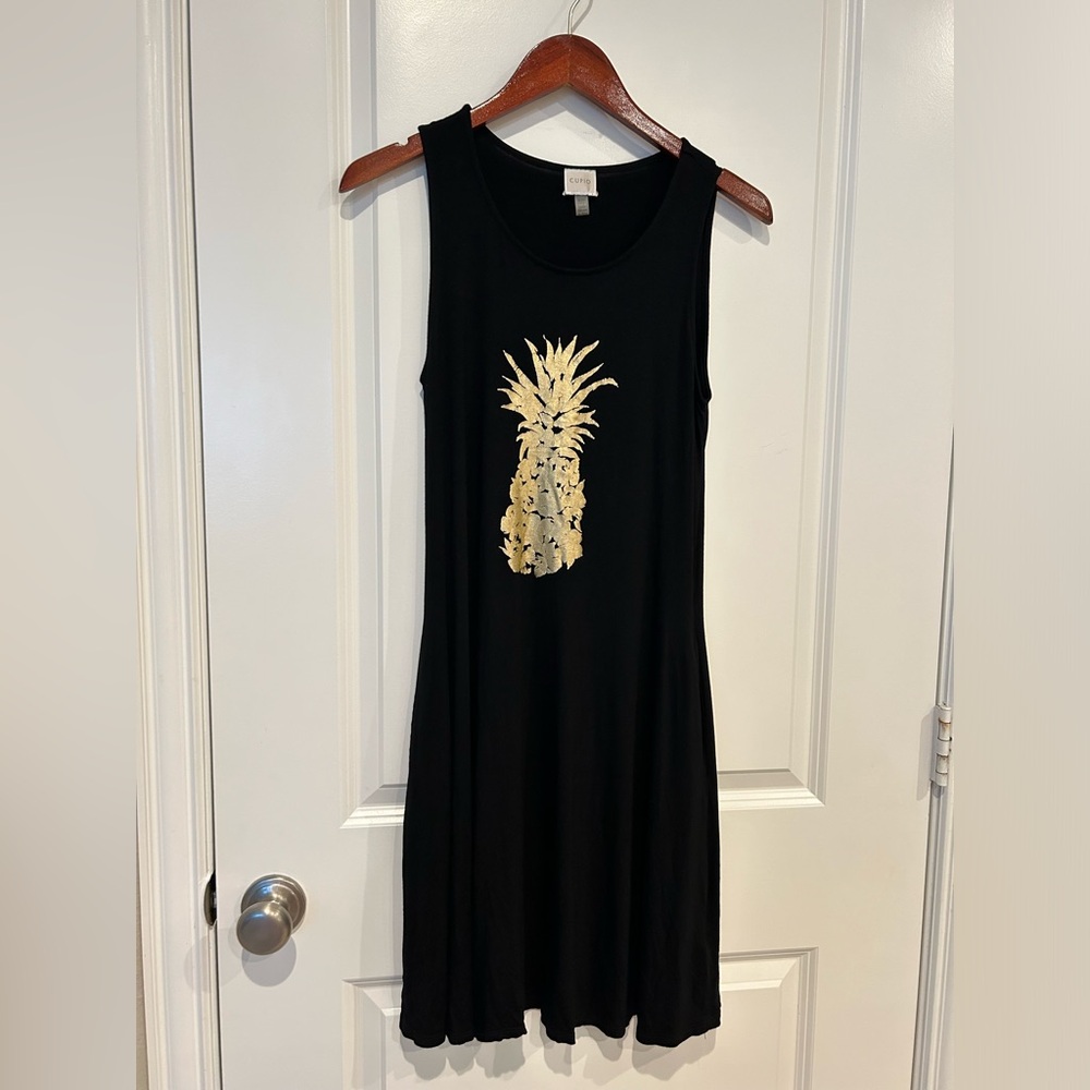Cupio size medium sleeveless black dress
